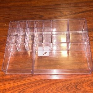 Made By Design XL Clear Acrylic Mixed Cosmetic Organizer 8”x 2.90”x 12.80”